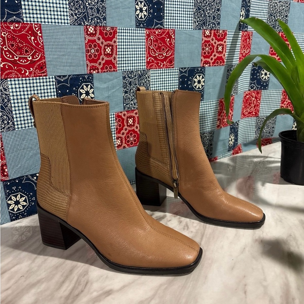 Donald J. Pliner Brown Ankle Boots